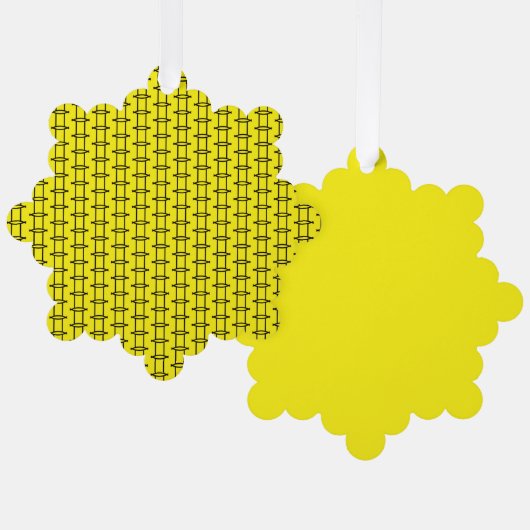 Zwillinge Ornament Karte (Vorderseite/Rückseite)