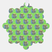 Zwillinge Ornament Karte (Vorderseite)