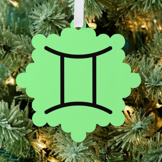 Zwillinge Ornament Karte (Insitu (Baum))