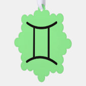 Zwillinge Ornament Karte (Linke Ecke)