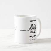 Zwillinge personalisiert kaffeetasse (VorderseiteRechts)