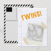 Zwillinge Postkarte (Vorne/Hinten)