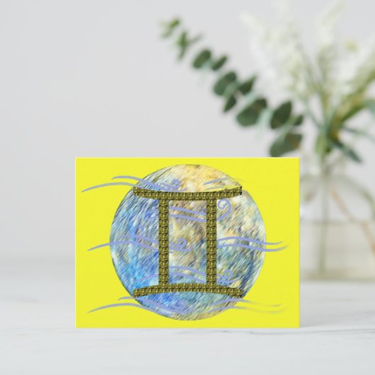 Zwillinge Postkarte (Stehend Vorderseite)