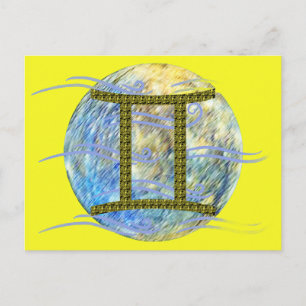 Zwillinge Postkarte