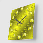Zwillinge Quadratische Wanduhr (Winkel)