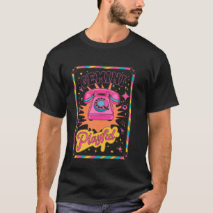 Zwillinge Retro Spielerei Boho-Handy Sternzeichen T-Shirt