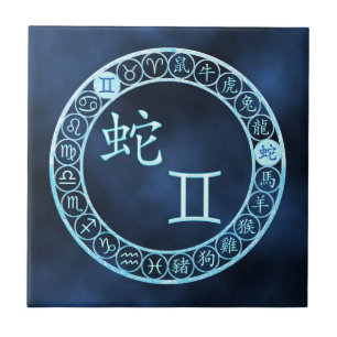 Zwillinge/Schlange Fliese