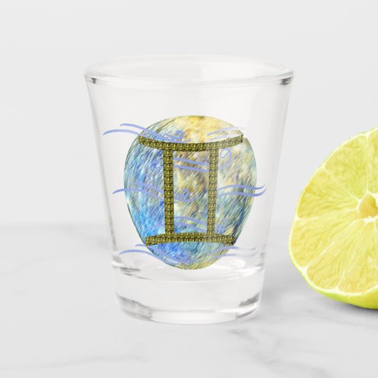 Zwillinge Schnapsglas (Vorderseite)