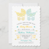 Zwillinge sind auf der Weise! Einladung (Vorderseite)