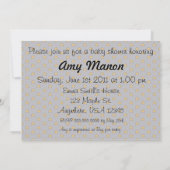 Zwillinge sind auf der Weisen-Babyparty Einladung (Rückseite)