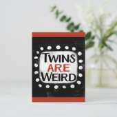Zwillinge sind komische Postkarten (Stehend Vorderseite)