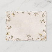 Zwillinge, sonnige Blütenblüte Windeln Raffelumzäu Begleitkarte (Rückseite)