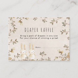 Zwillinge, sonnige Blütenblüte Windeln Raffelumzäu Begleitkarte