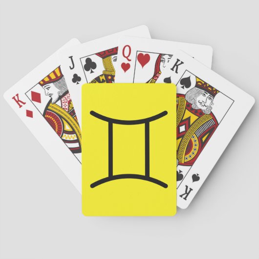 Zwillinge Spielkarten (Rückseite)