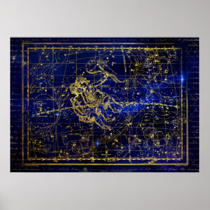Zwillinge-Sternbildposter Poster