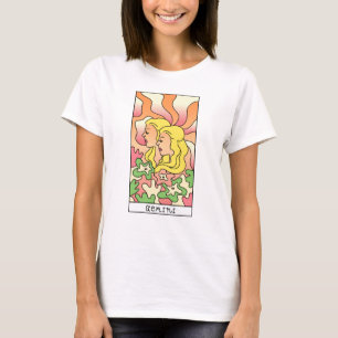 Zwillinge Sternzeichen Abstract Art Vintage T-Shirt
