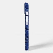 Zwillinge-Sternzeichen auf Navy Blau Camouflage Case-Mate iPhone Hülle (Rückseite / Links)