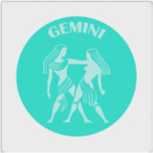 Zwillinge, Sternzeichen, Horoskop, Astrologie Aufkleber (Vorderseite)