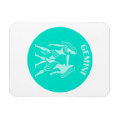 Zwillinge, Sternzeichen, Horoskop, Astrologie Magnet (Horizontal)