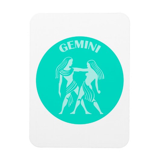Zwillinge, Sternzeichen, Horoskop, Astrologie Magnet (Vertikal)