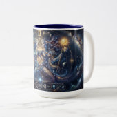 Zwillinge Sternzeichen Kaffeetasse (VorderseiteRechts)