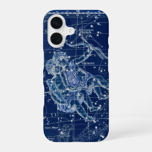 Zwillinge Sternzeichen Vintage-Illustration iPhone 16 Hülle