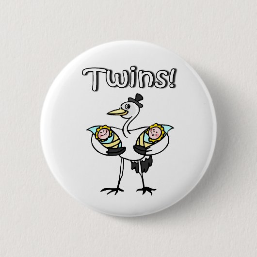 Zwillinge (Storch) Button (Vorderseite)