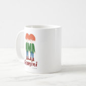 Zwillinge Süße Zwillinge Symbol Kaffeetasse (Vorderseite Links)