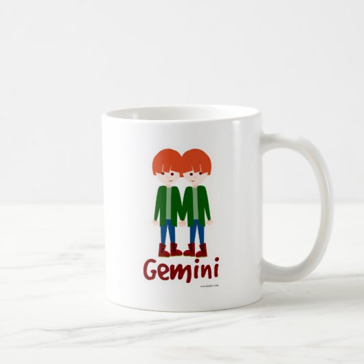 Zwillinge Süße Zwillinge Symbol Kaffeetasse (Rechts)