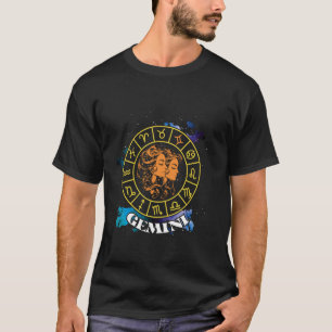Zwillinge Symbol Horoskop Sternzeichen Symbol Ster T-Shirt