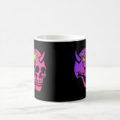 Zwillinge Teufelsschädel Gothic Sternzeichen Astro Kaffeetasse (Mittel)