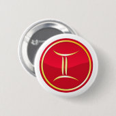 Zwillinge - Tierkreis-Zeichen Button (Vorne & Hinten)