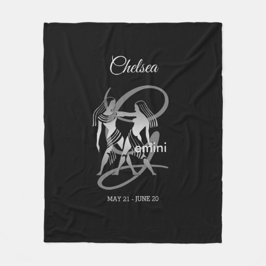 Zwillinge - Tierkreis-Zeichen Fleecedecke (Vorderseite)