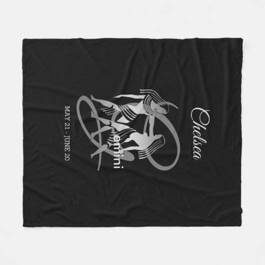 Zwillinge - Tierkreis-Zeichen Fleecedecke (Vorderseite (Horizontal))