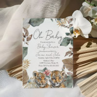 Zwillinge Tiger Dschungel Wild Details Baby Shower