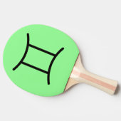 Zwillinge Tischtennis Schläger (Seitenansicht)
