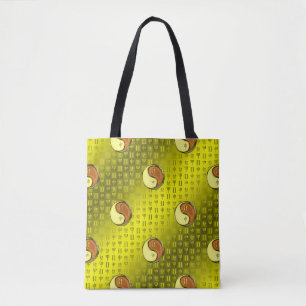 Zwillinge und Holz-Affe Tasche