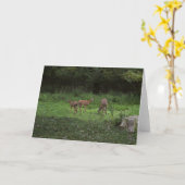 Zwillinge und ihre Mama Karte (Gelbe Blume)