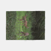 Zwillinge und ihre Mutter Fleecedecke (Vorderseite (Horizontal))