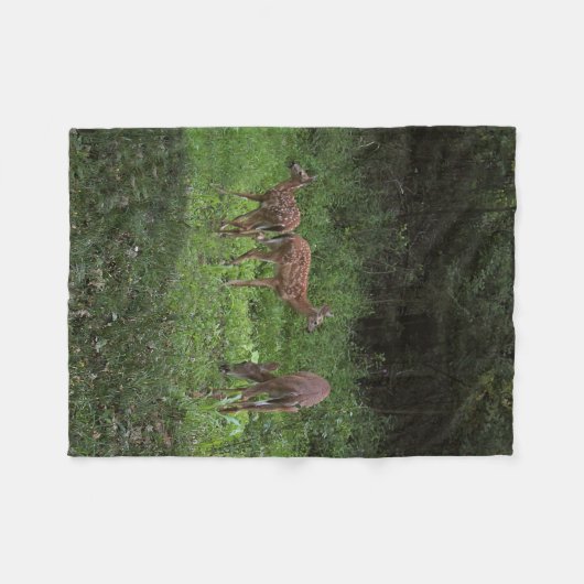 Zwillinge und ihre Mutter Fleecedecke (Vorderseite (Horizontal))