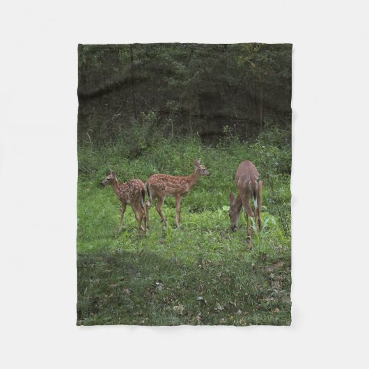 Zwillinge und ihre Mutter Fleecedecke (Vorderseite)