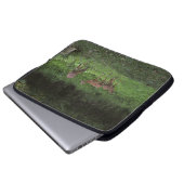 Zwillinge und ihre Mutter Laptopschutzhülle (Vorne Knopf)