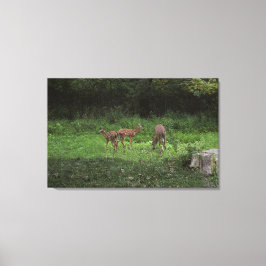 Zwillinge und ihre Mutter Leinwanddruck