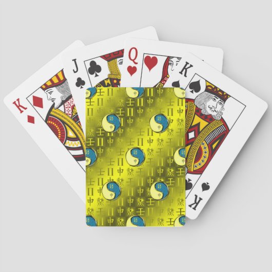 Zwillinge und Wasseraffe Spielkarten (Rückseite)