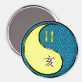 Zwillinge & Wasser-Schwein Magnet (Vorderseite/Rückseite)