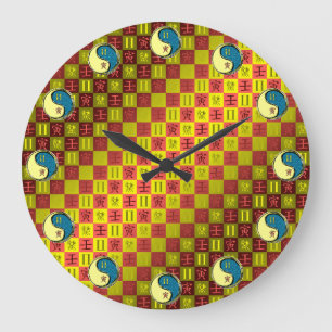 Zwillinge & Wasser-Tiger Große Wanduhr