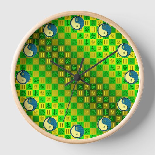 Zwillinge & Wasser Ziege Uhr (Vorderseite)