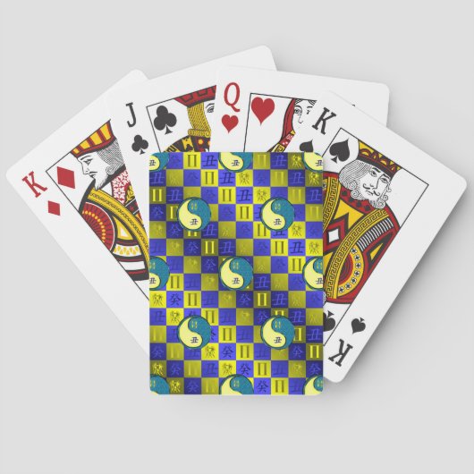 Zwillinge & Wasserbüffel Spielkarten (Rückseite)