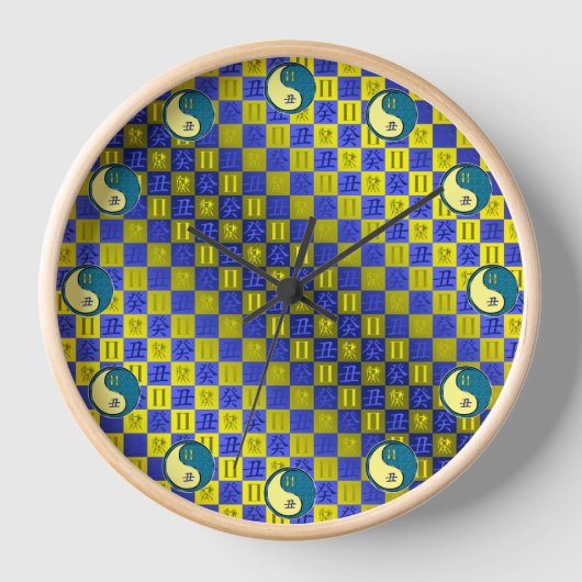 Zwillinge & Wasserbüffel Uhr (Vorderseite)