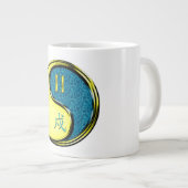 Zwillinge & Wasserhund Jumbo-Tasse (Vorderseite Rechts)